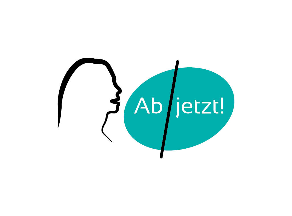 Logo Ab jetzt mit Sprechblase